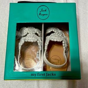 White Jack Rogers sandals. Never been worn, still in box.
